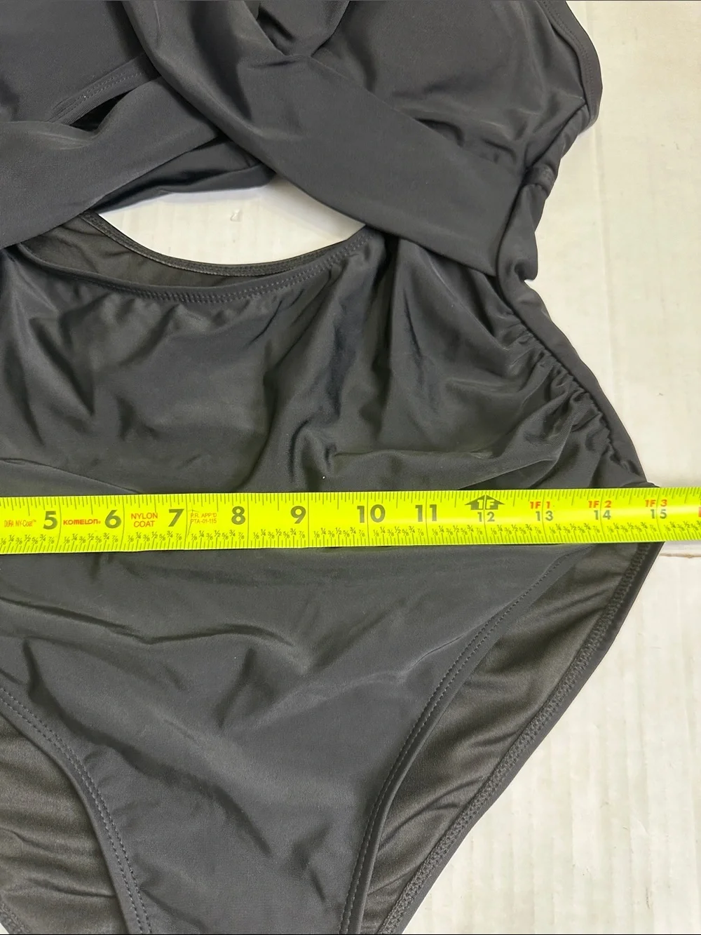 NEW Eomenie Women's One Piece Swimsuit Tummy Control Cutout Wrap Tie Back Medium